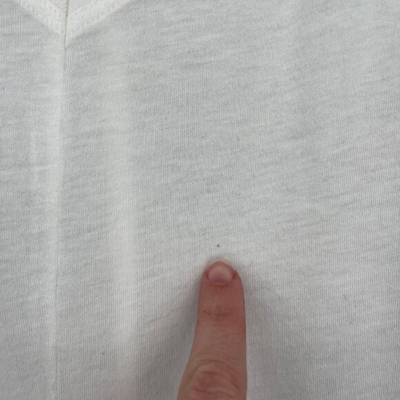 Aether Womens 3Q Slouch Top Shirt Size Medium White Semi Sheer Dolman Sleeve NEW - Picture 9 of 15